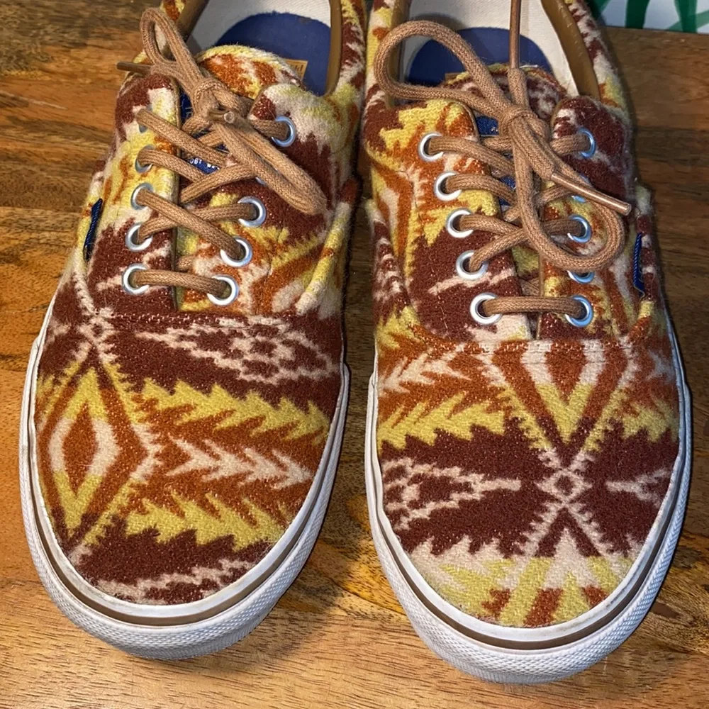 Vans X Pendleton Tribal Aztec Wool Classic Sneakers Men’s 9 - Picture 8 of 10